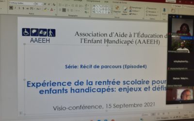 Expérience de la rentrée scolaire 2021 pour les enfants handicapés:  enjeux et défis